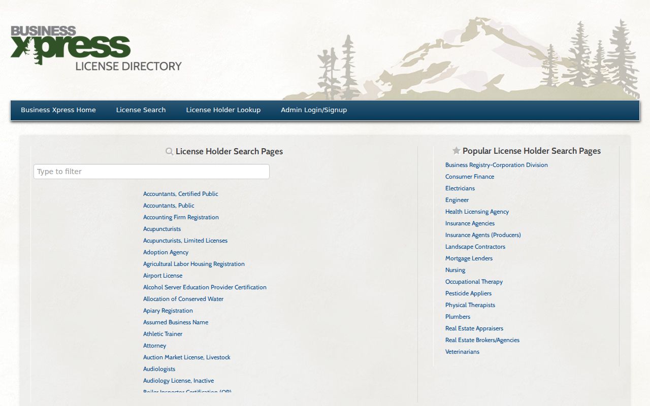 Albany residents directory Oregon license directory links