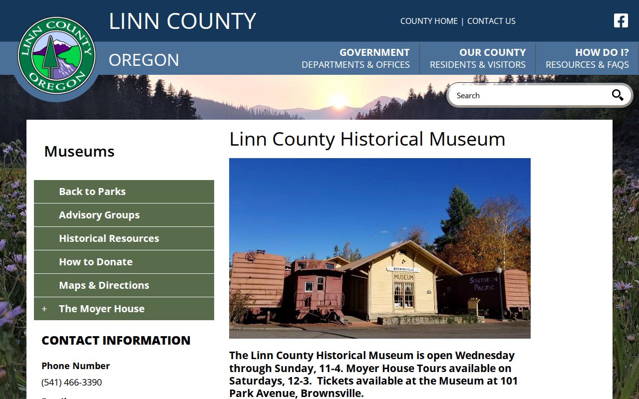 Albany previous residents Linn County Historical Museum holdings