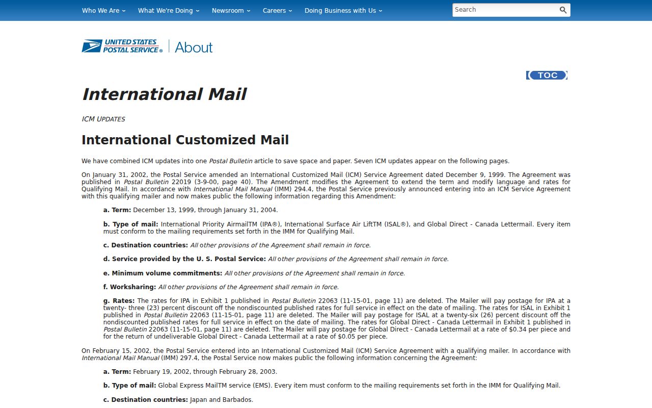 Albany ZIP code directory 97322 postal bulletin